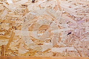Background of pressed plywood particleboard