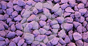 Purple lavender scented rocks to deodorize the wardrobe drawers