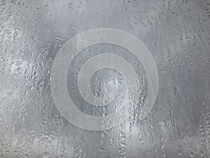 Background with rain drops on window pane