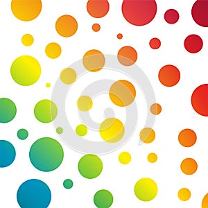Background with rainbow circles