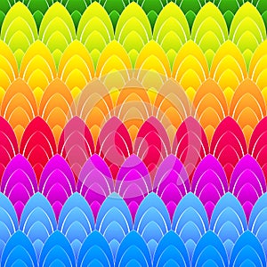 Background with rainbow ellipses