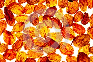 Background of raisins in sale in the shop of dried fruit