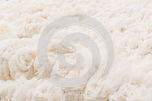 Background of raw cotton