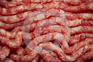 Background of raw minced meat