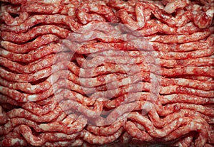 Background of raw minced meat