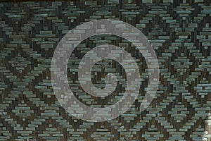 background from real woven bamboo