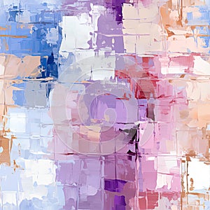 Background of rectangles in blue, pink, purple, and yellow with smooth brushstrokes (tiled)