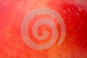 Background of a red apple. macro