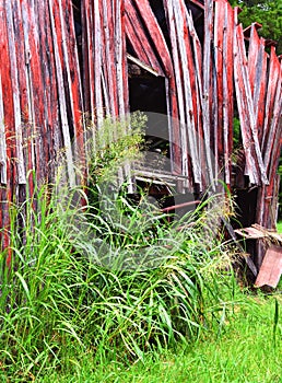 Background Red Barn Boards