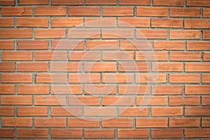 Background of red brick wall pattern texture