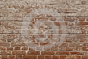 Background of red brick wall pattern texture