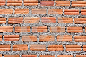 Background red brick wall pattern texture. Great for graffiti inscriptions.