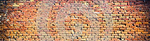 Background of red brick wall pattern texture. High resolution pa