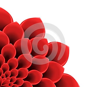 Background with red flower