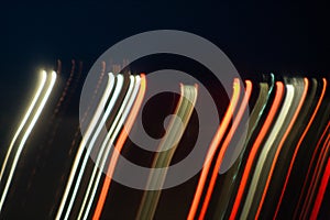 background of red and green light in motion