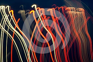 background of red and green light in motion