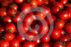 Background of red tomatoes that are sold