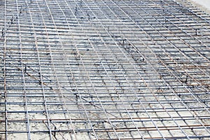 Background of reinforcing steel bars for building armature. Steel reinforcement in the construction of the building