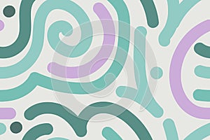 Background repeating patterns of hand drawn lines in artistic swirls