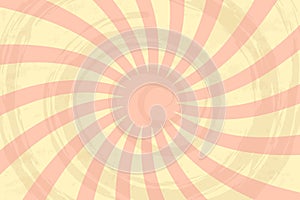 Background with retro rays. Vintage background, boom, comics, circus pattern. Spiral pop art pattern. Vector