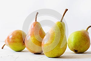 Background of ripe juicy pears for your design