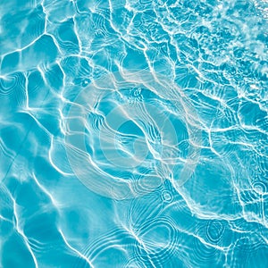 Background of rippled pattern of clean water in a blue