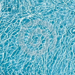 Background of rippled pattern of clean water in a blue