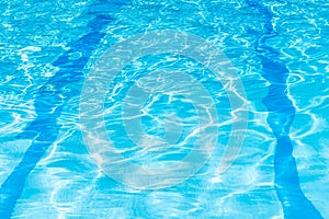 Background of rippled pattern of clean water in a blue