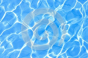 Background of rippled water in swimming pool