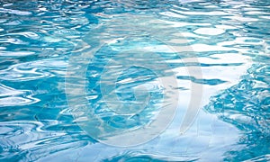 Background of rippled water in swimming pool