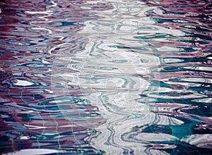 Background of rippled water in swimming pool