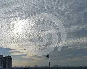 Background of the rising sun from the top of my home.