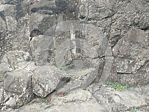 Background of river cliffs made from stone