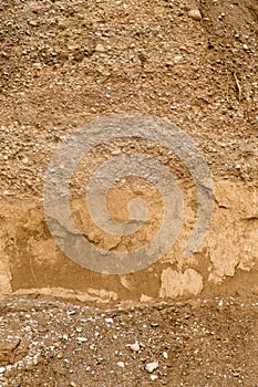 Background of rocks from clay and stone after a landslide