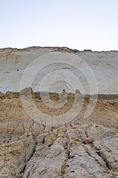 Background Of Rocks And Sand Cliff