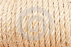 Background of rope folded