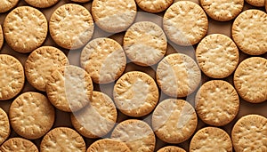 background of roundish cookies