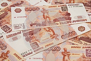 Background of russian money,