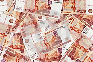 Background of Russian roubles