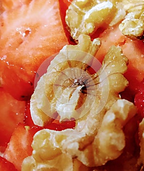 Salad of Strawberries with Walnuts photo