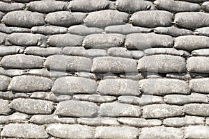 Background sandbags of trenches world war one