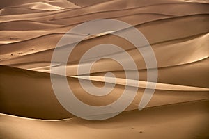 Background with of sandy dunes in desert