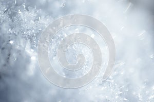 Background Scattering of White Snow Crystals