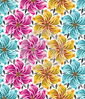 Background of seamless flowers for cloths