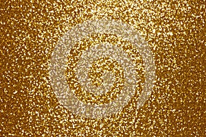 Sparkling golden sequin textile background photo