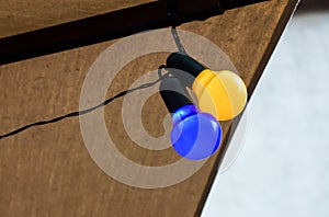 Background series : Colorful light bulbs