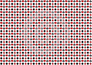 Background set of game cards.