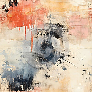 background in shabby chic distressed and grunge black and orange color