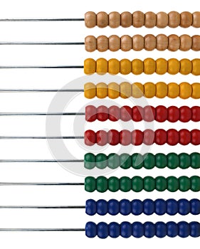 Background with shiny beads of an abacus