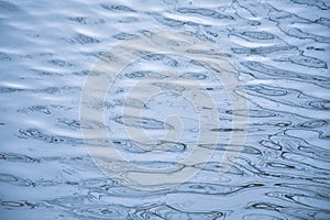Deep blue rippling water surface.